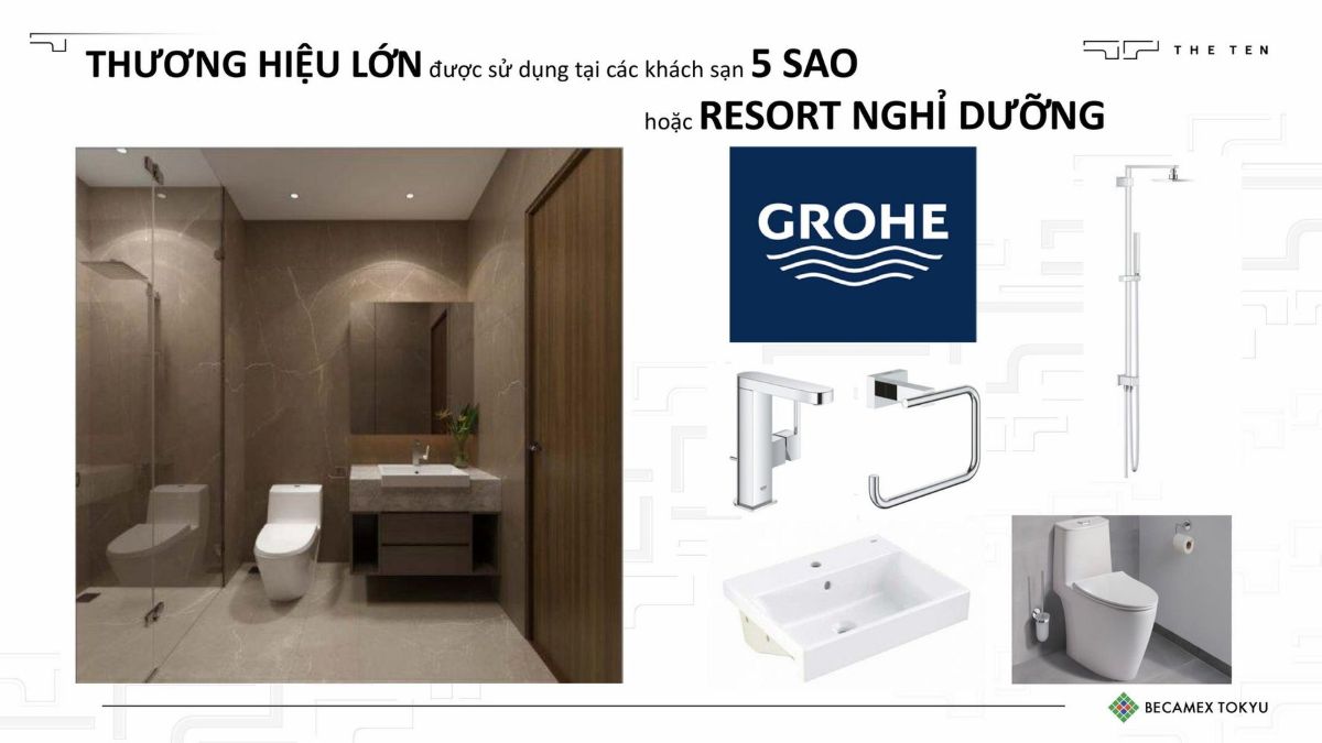 Điều kiện bàn giao thiết bị tắm căn hộ The Nest