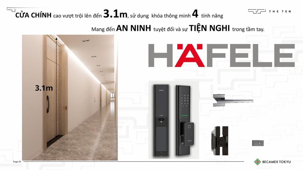 Điều kiện bàn giao cửa & khóa căn hộ the nest