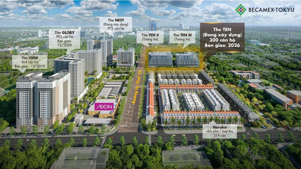 Vị trí căn hộ The Nest Bình Dương